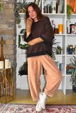 Sunday Morning Relaxed Sweatshirt Black & Chestnut
